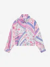 Pucci Girls Fontane Print Blouse In Pink