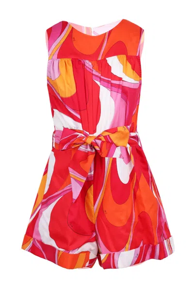 Pucci Kids' Girls Fragola Jumpsuit In Red
