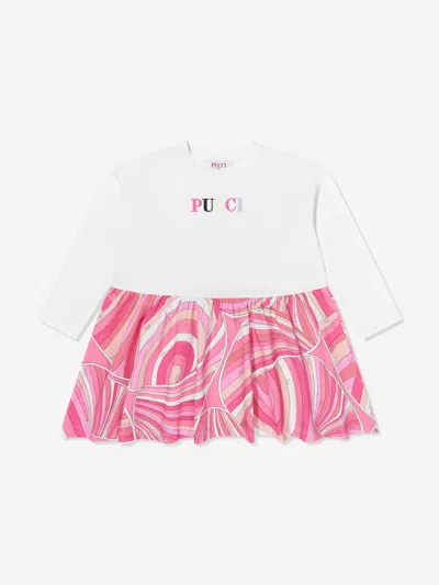 Pucci Babies' Girls Iride Print Dress In Multi