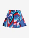 Pucci Girls Iride Print Skirt In Multicoloured