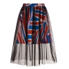 PUCCI PUCCI GIRLS LONG BLACK TULLE SKIRT