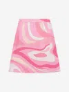 Pucci Girls Marmo Print Skirt In Multi