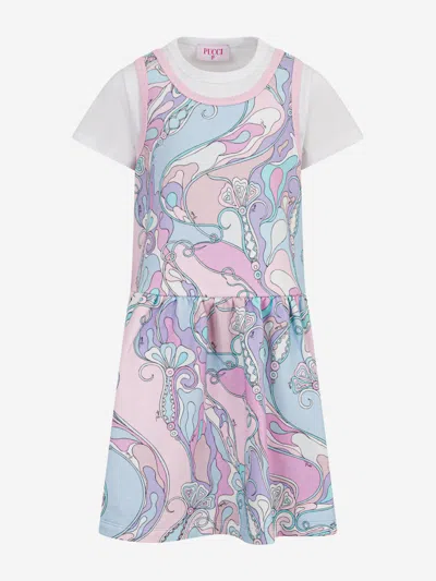 Pucci Babies'  Girls Orchidee Print Dress In Multi