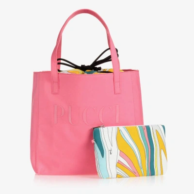 Pucci Kids'  Girls Pink Lance Bag (30cm)