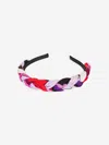 Pucci Girls Plaited Headband In Pink