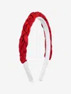 Pucci Girls Plaited Headband In Red
