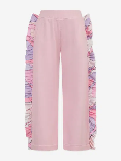 Pucci Babies'  Girls Ruffle Trim Joggers In Pink