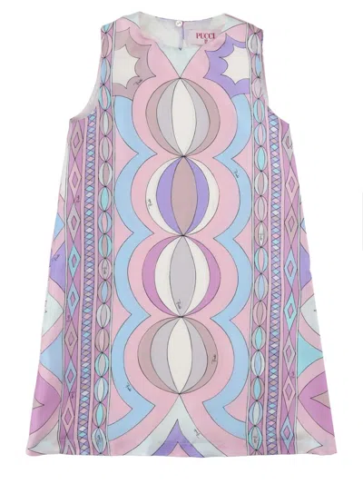 Pucci Girls' Soft Fabric Dress In Multi