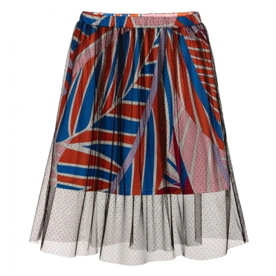 Pucci Girls Teen Black Tulle Skirt