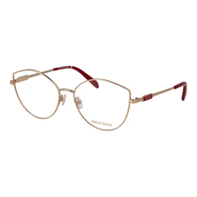 Pucci Gold Metal Glasses (frames) In Transparent