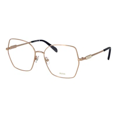 Pucci Gold Metal Glasses (frames) In Multi