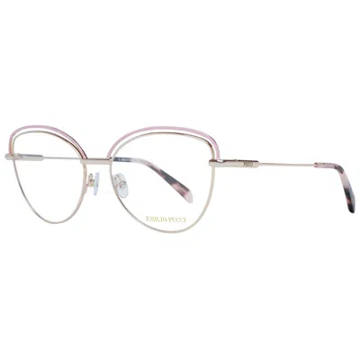 Pucci Emilio  Gold Metal Glasses Women's (frames) In White