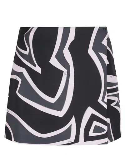 Pucci Gonna - Silk Twill In Black