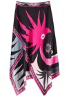 Pucci Gonna Printed Silk Midi Skirt In Multi Print