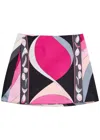 Pucci Pesci Silk Twill Miniskirt