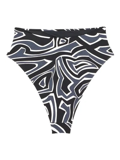 Pucci Abstract Bandeau Two-piece High-waisted Set In Multi