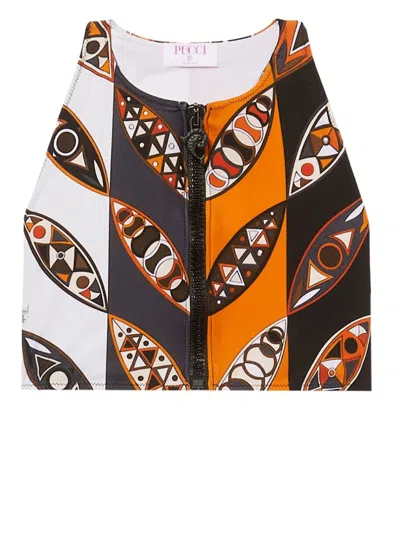 Pucci Graphic-print Bikini Set In White