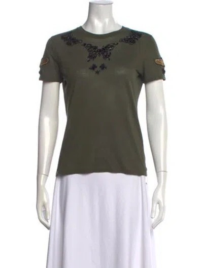 Pre-owned Pucci Graphic Print Crew Neck T-shirt In Green