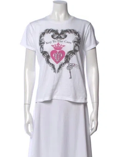 Pre-owned Pucci Graphic Print Crew Neck T-shirt In White