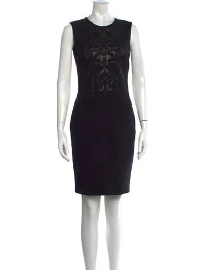 Pre-owned Pucci Graphic Print Knee-length Dress In Black