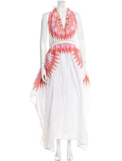 Pre-owned Pucci Graphic Print Long Dress In Pink