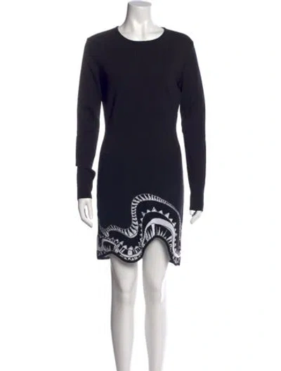 Pre-owned Pucci Graphic Print Mini Dress In Blue