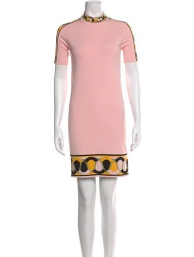 Pre-owned Pucci Graphic Print Mini Dress In Pink