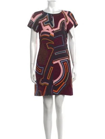 Pre-owned Pucci Graphic Print Mini Dress In Purple