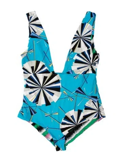 Pre-owned Pucci Graphic Print One-piece In Pink