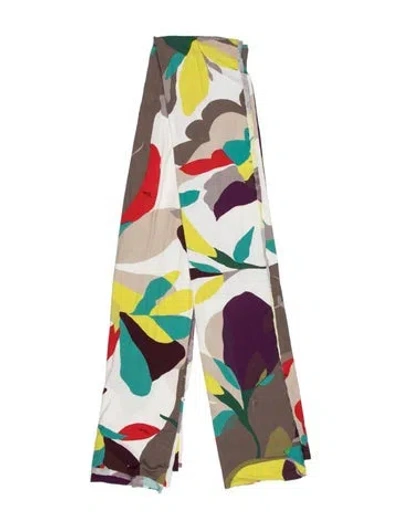 Pre-owned Pucci Graphic Print Scarf In Neutrals