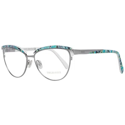 Pucci Emilio  Gray Metal Glasses Women's (frames) In Metallic