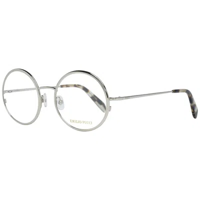 Pucci Emilio  Gray Metal Glasses Women's (frames) In Metallic