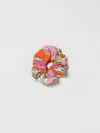 Pucci Orchidee Print Hair Scrunchie In Multi