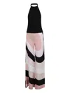 Pucci Halter Neck Geometric-print Jumpsuit In Black