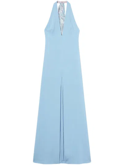 Pucci Halterneck Dress In Blue