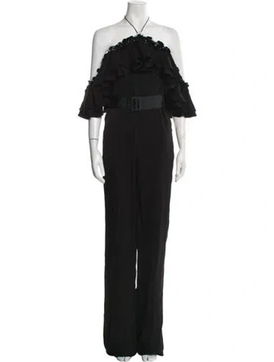 Pre-owned Pucci Halterneck Jumpsuit In Black