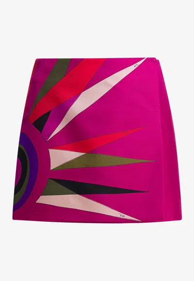 PUCCI HAWAII PRINT MINI SKIRT