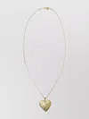 Pucci Heart Mirror Pendant Necklace Accessories In Gold