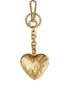 Pucci Heart Mirror Keyring In Gold