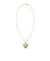 Pucci Heart Mirror Pendant Necklace Accessories In Gold