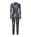 Pucci High Neck Abstract-print Jumpsuit In Blue
