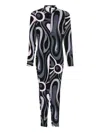 Pucci High Neck Abstract-print Jumpsuit In Multi