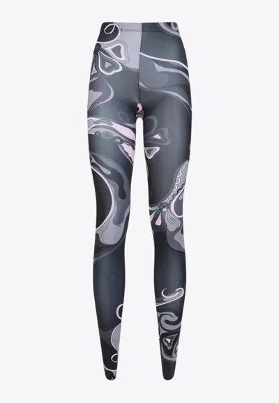 Pucci High-rise Printed Tights In Multi