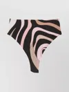 Pucci High-waisted Swim Bottoms Ring Detail In Multi