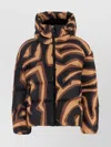 Pucci Hooded Down Jacket Featuring Bold Pattern In Multi