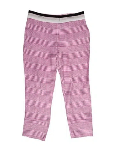 Pre-owned Pucci Houndstooth Print Straight Leg Pants In Purple