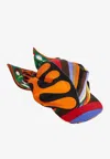 Pucci Abstract-pattern Silk Visor Hat In Multicolor