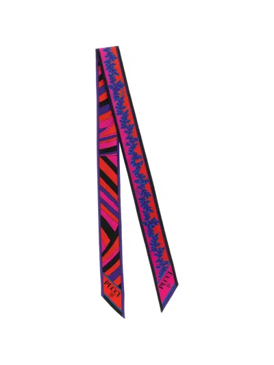 Pucci Iride And Selva Print Scarf In Multi
