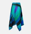 Pucci Iride-print Asymmetric Skirt