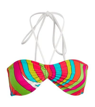 Pucci Iride Bandeau Bikini Top In Multi